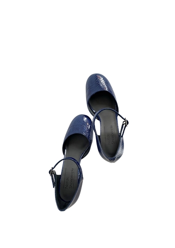 Mørkeblå laksko med høj hæl fra Nordic ShoePeople